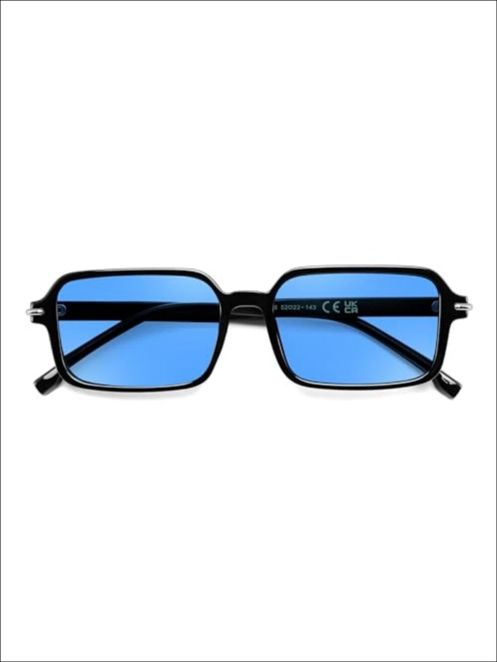 Retro Rectangular UV400 Sunglasses Lightweight Full Frame Chic Sunnies